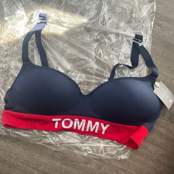 Tommy Hilfiger Women's Seamless Logo Lounge Bralette Bra NEW - Picture 2 of 3